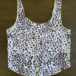 Vull Animal Print Second Skin Crop Tank